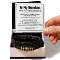 Love You Forever Believe Deep (To My Grandson) – Bracelet